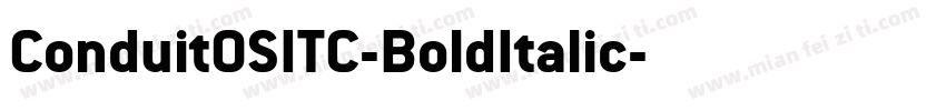 ConduitOSITC-BoldItalic字体转换
