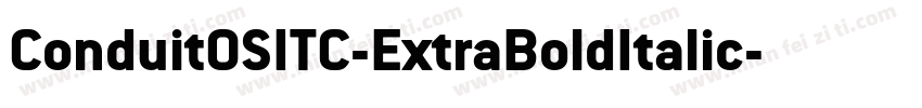 ConduitOSITC-ExtraBoldItalic字体转换