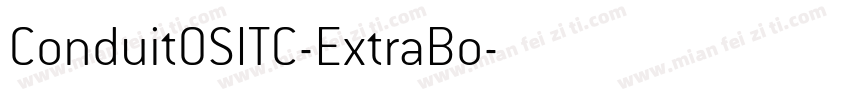 ConduitOSITC-ExtraBo字体转换