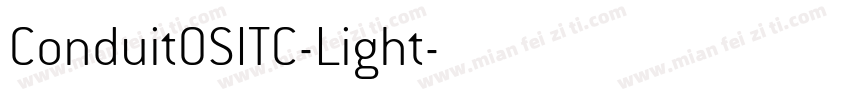 ConduitOSITC-Light字体转换