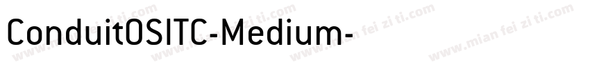 ConduitOSITC-Medium字体转换