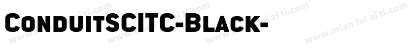 ConduitSCITC-Black字体转换