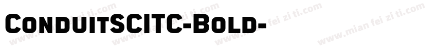 ConduitSCITC-Bold字体转换