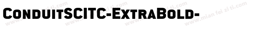 ConduitSCITC-ExtraBold字体转换