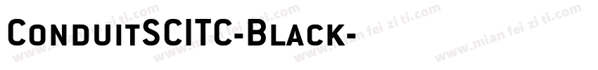 ConduitSCITC-Black字体转换