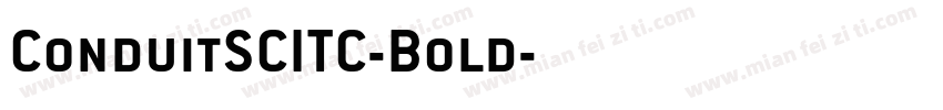 ConduitSCITC-Bold字体转换