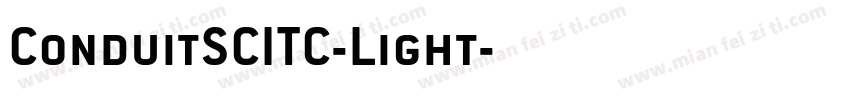 ConduitSCITC-Light字体转换