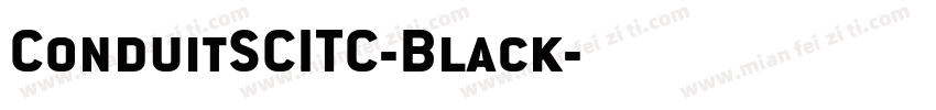 ConduitSCITC-Black字体转换