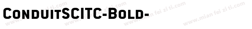 ConduitSCITC-Bold字体转换