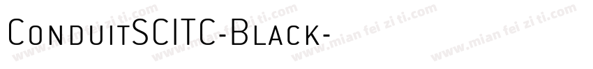 ConduitSCITC-Black字体转换