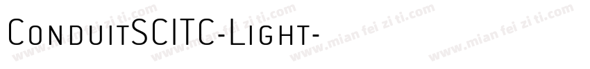 ConduitSCITC-Light字体转换