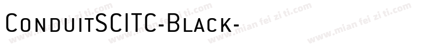 ConduitSCITC-Black字体转换
