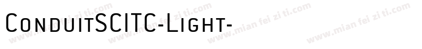 ConduitSCITC-Light字体转换