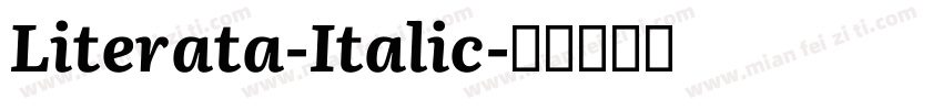 Literata-Italic字体转换