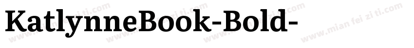 KatlynneBook-Bold字体转换