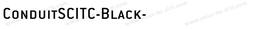 ConduitSCITC-Black字体转换