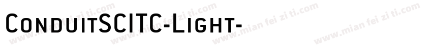ConduitSCITC-Light字体转换