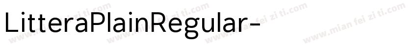LitteraPlainRegular字体转换