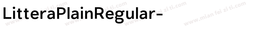 LitteraPlainRegular字体转换