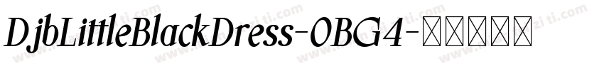 DjbLittleBlackDress-0BG4字体转换