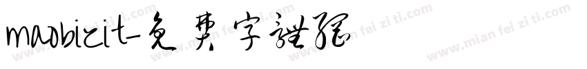 maobizit字体转换