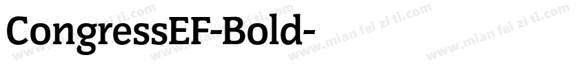 CongressEF-Bold字体转换