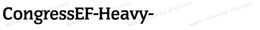CongressEF-Heavy字体转换