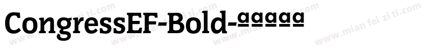 CongressEF-Bold字体转换