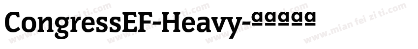 CongressEF-Heavy字体转换