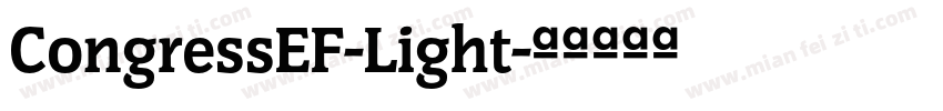 CongressEF-Light字体转换