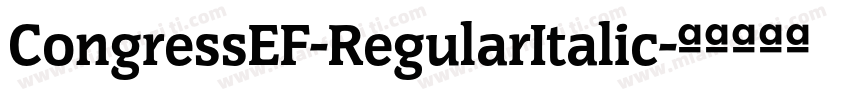 CongressEF-RegularItalic字体转换