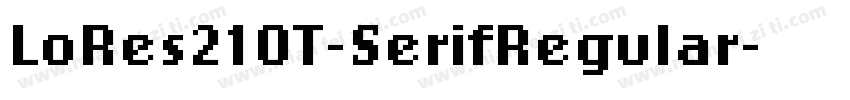 LoRes21OT-SerifRegular字体转换