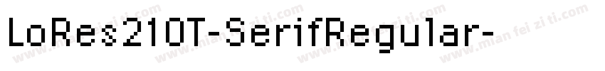 LoRes21OT-SerifRegular字体转换