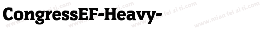 CongressEF-Heavy字体转换