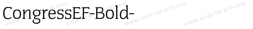 CongressEF-Bold字体转换