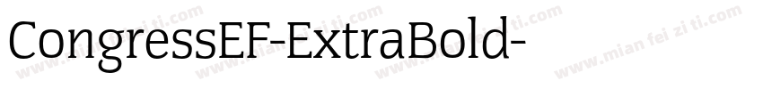 CongressEF-ExtraBold字体转换