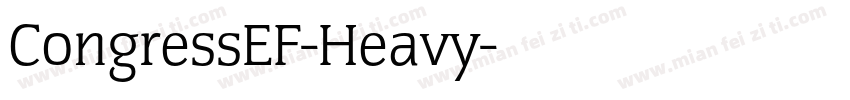 CongressEF-Heavy字体转换