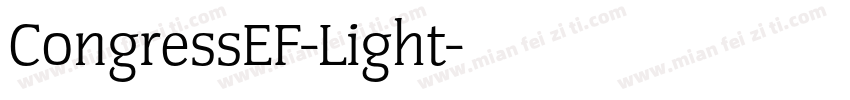 CongressEF-Light字体转换