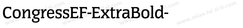 CongressEF-ExtraBold字体转换