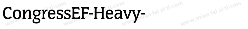 CongressEF-Heavy字体转换