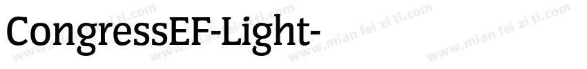 CongressEF-Light字体转换