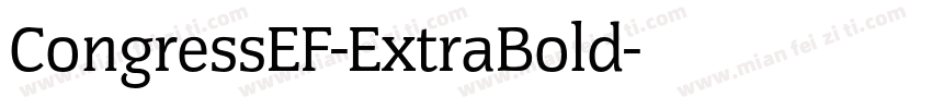 CongressEF-ExtraBold字体转换