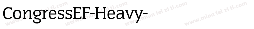 CongressEF-Heavy字体转换