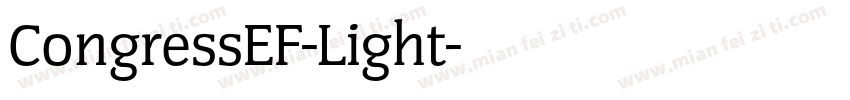 CongressEF-Light字体转换