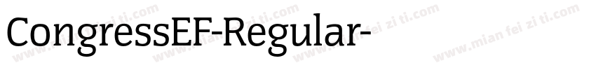 CongressEF-Regular字体转换
