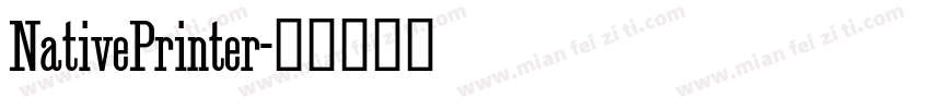 NativePrinter字体转换