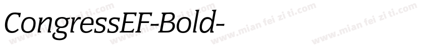 CongressEF-Bold字体转换