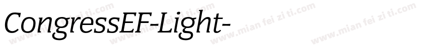 CongressEF-Light字体转换
