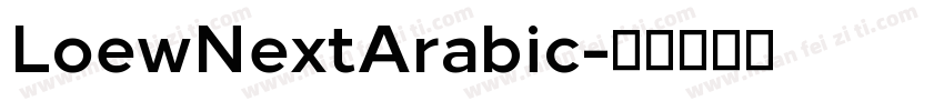 LoewNextArabic字体转换