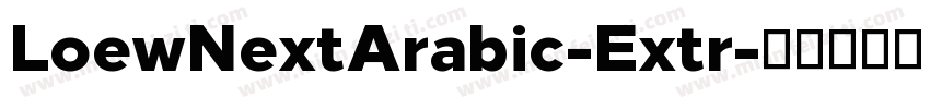 LoewNextArabic-Extr字体转换